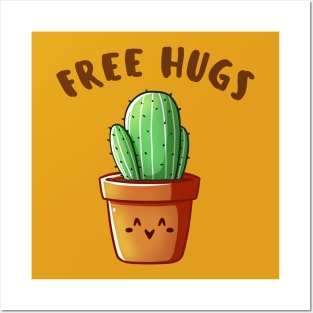 Free Hugs - Cactus Posters and Art